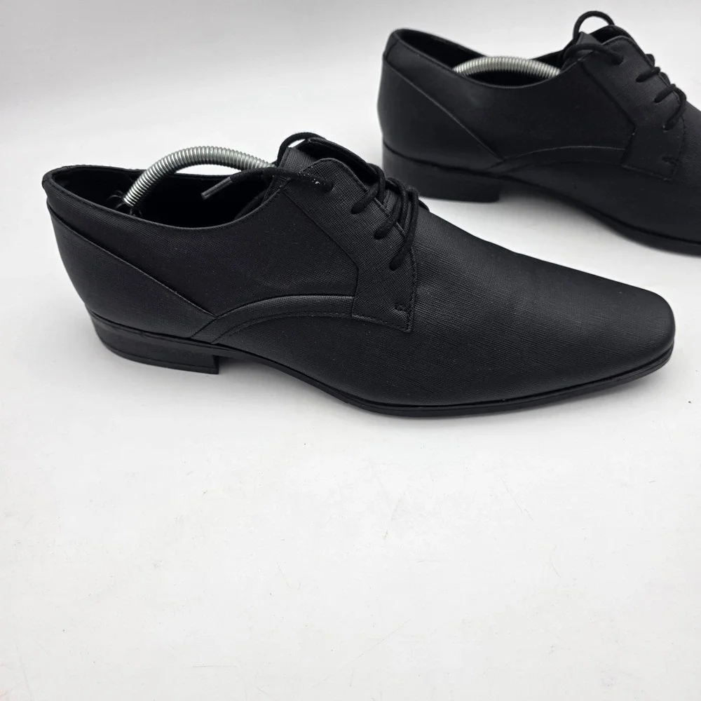 Calvin Klein Cmbenton 2-R Oxford Dress Shoes Black Men`s Size US 12 EUR 4617
